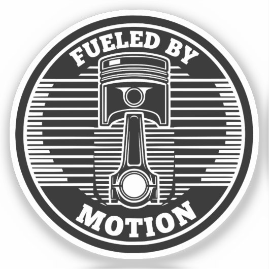Mechanical Kinetic Piston Circular Mark シール (正面)