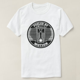 Mechanical Kinetic Piston Circular Mark Tシャツ