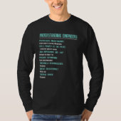 Mechanical Sarcastic Engineering Understanding En Tシャツ (正面)