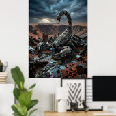 Mechanical Scorpion Desert Ruin ポスター (ホームオフィス)