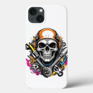 Mechanical skulliPhone / iPadケース iPhone 13ケース