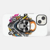 Mechanical skulliPhone / iPadケース iPhoneケース (裏面横)