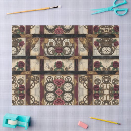 Mechanical Steampunk  薄葉紙 (クラフト)