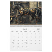 Mechanical Steampunk Stallions カレンダー (3月 2027)