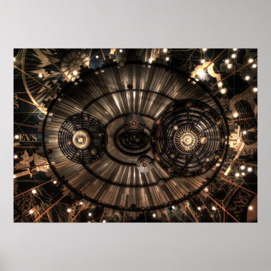 Mechanical Steampunk Zodiac Constellations ポスター (正面)