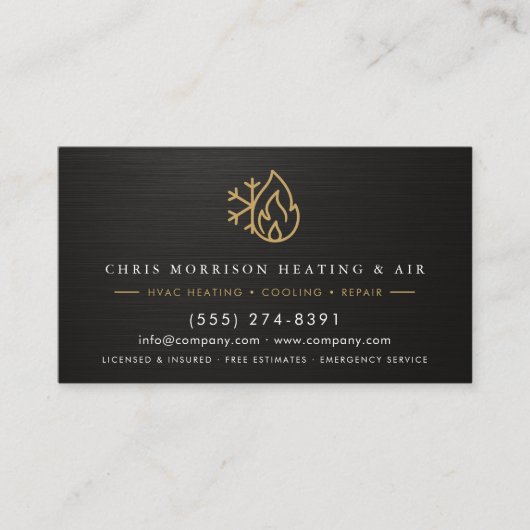 Mechanical Systems HVAC Tech QR Code 名刺 (正面)