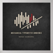 Mechanical Typewriter Ambience Album Cover ポスター (正面)