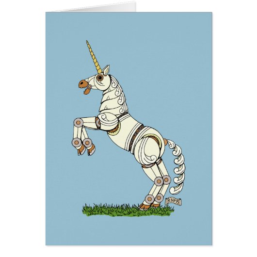 Mechanical Unicornグリーティングカード (正面)