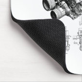 Mechanics Car Enthusiast Men Engine Eces マウスパッド (コーナー)