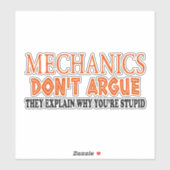 Mechanics design funny mechanic シール (シート)