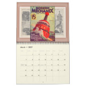 Mechanix及び発明のモダンなカレンダー カレンダー (3月 2027)