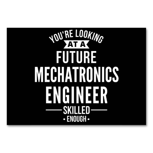 Mechatronics engineer gift テーブルナンバー (正面)