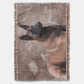 Mechelaar - Malinoisのベルギーの羊飼い スローブランケット (正面縦)