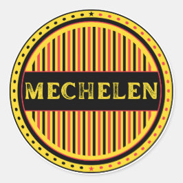 Mechelen City Pride Emblem – Belgian Identity ラウンドシール