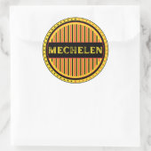 Mechelen City Pride Emblem – Belgian Identity ラウンドシール (バッグ)