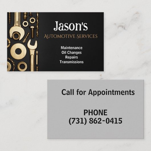 Mechincsツールをテーマにした名刺 名刺 (正面/裏面)