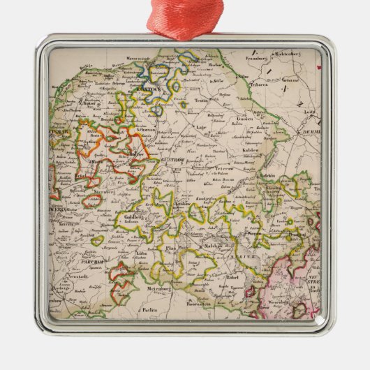 Mecklenburg、ドイツ メタルオーナメント (正面)