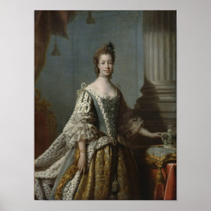 Mecklenburg-Strelitzのシャーロット・ソフィア， 1762 ポスター