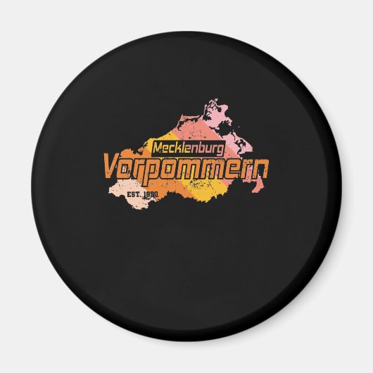 Mecklenburg Vorpommern Bundesland Deutschland マグネット (正面)