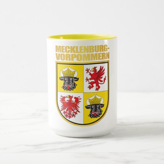 Mecklenburg-Vorpommern COA マグカップ (中央)