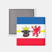 Mecklenburg-Vorpommern Flagge マグネット (正面/裏面)