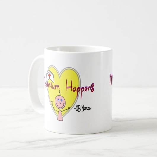 "Meconium" OBのナースは笑わされる起こります コーヒーマグカップ (正面左)