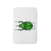 Mecynorhina torquataバグ漫画イラストレーション バスマット (正面縦)