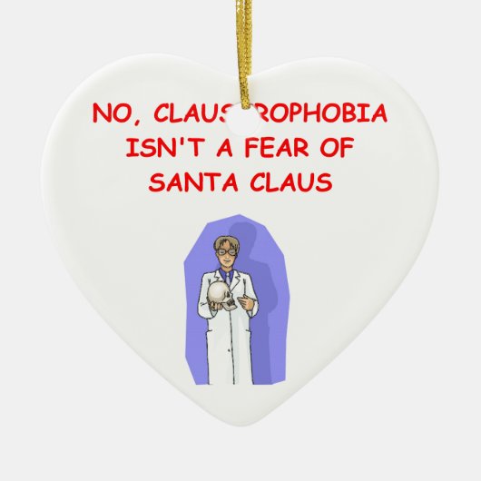 medの学校の冗談 セラミックオーナメント (正面)