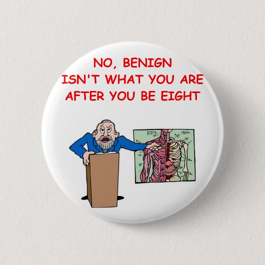 medの学校の冗談 缶バッジ (正面)