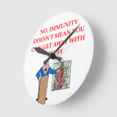 medの学校のjome ラウンド壁時計 (傾斜)