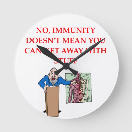 medの学校のjome ラウンド壁時計 (正面)