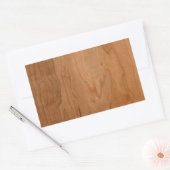 Med-Lt木目 長方形シール (封筒)
