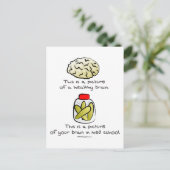 Med Schoolの脳 ポストカード (スタンド正面)