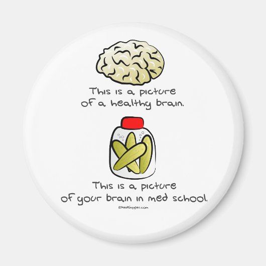 Med Schoolの脳 マグネット (正面)