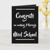 Med School Cardによる作成おめでとう カード (黄色い花)