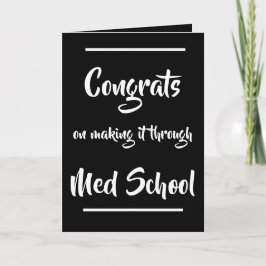 Med School Cardによる作成おめでとう カード