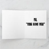 Med School Cardを使用して作成したおめでとう カード (内部)