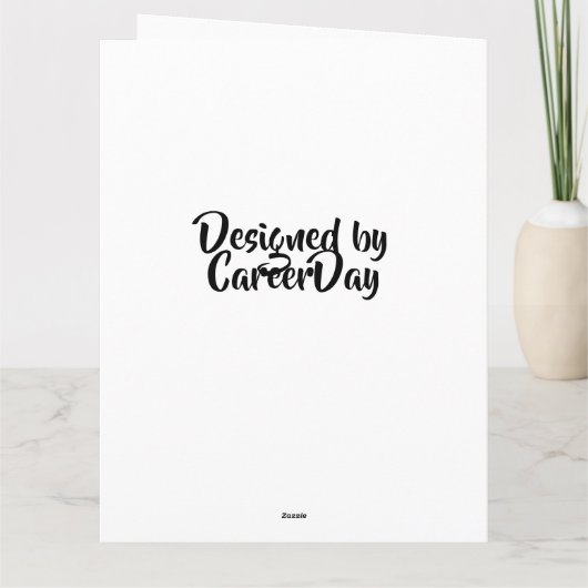 Med School Cardを使用して作成したおめでとう カード (裏面)