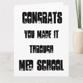 Med School Cardを使用して作成したおめでとう カード