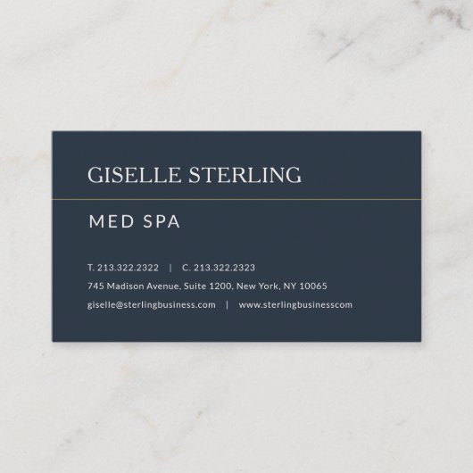 Med Spa Office Appointment Reminder 予約カード (正面)