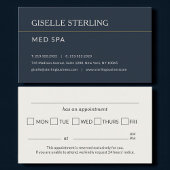 Med Spa Office Appointment Reminder 名刺