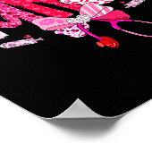 Med Surg Nurse Valentine's Day Stethoscope Coquett ポスター (角)