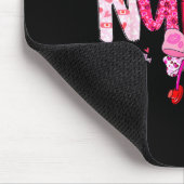 Med Surg Nurse Valentine's Day Stethoscope Coquett マウスパッド (コーナー)