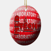 MED TECHの実験室のクリスマスのオーナメント セラミックオーナメント (右)