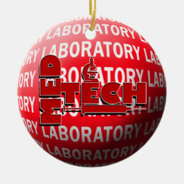 MED TECHの実験室のクリスマスのオーナメント セラミックオーナメント