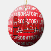 MED TECHの実験室のクリスマスのオーナメント セラミックオーナメント (左)