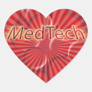 Med Techスターバストロゴ ハートシール