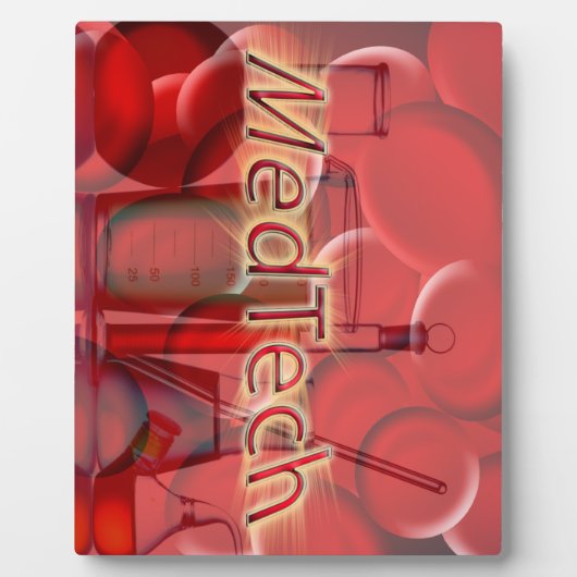 Med Techスターバストロゴ フォトプラーク (正面)