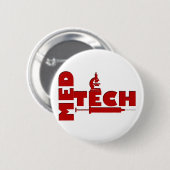 MED TECHマイクロスコープ・シリンジ（医療技術者） 缶バッジ (正面&裏面)