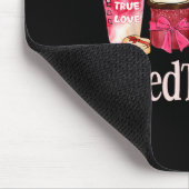 Med Tech Women Coffee Lovers Funny Valentine's Day マウスパッド (コーナー)